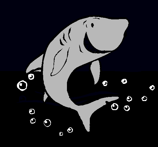 Dibujo Tiburón pintado por CAMICHEER 