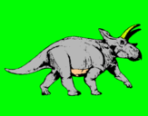 Dibujo Triceratops pintado por Robertow