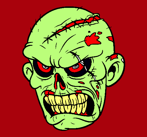 Dibujo Zombie pintado por maiispec