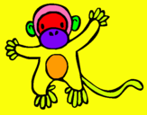 Dibujo Mono pintado por monoivan