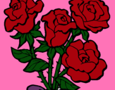 Dibujo Ramo de rosas pintado por yjgt