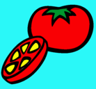 Dibujo Tomate pintado por METALxISCO