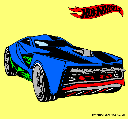 Dibujo Hot Wheels 12 pintado por vale2501