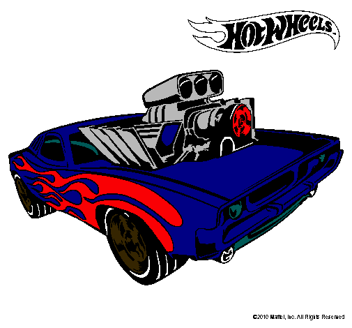 Dibujo Hot Wheels 11 pintado por natanael