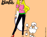 Dibujo Barbie con look moderno pintado por albafg