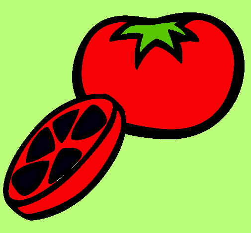 Dibujo Tomate pintado por Marci