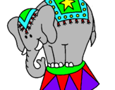 Dibujo Elefante actuando pintado por elefantemio