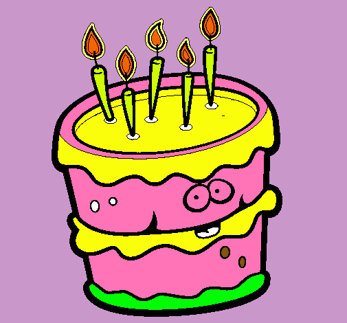 Dibujo Pastel de cumpleaños 2 pintado por DANNAVALE