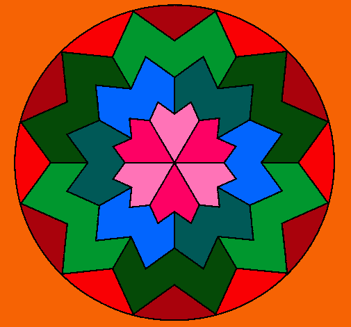 Dibujo Mandala 29 pintado por silvitica