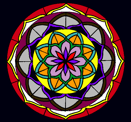 Dibujo Mandala 6 pintado por Brujitaa
