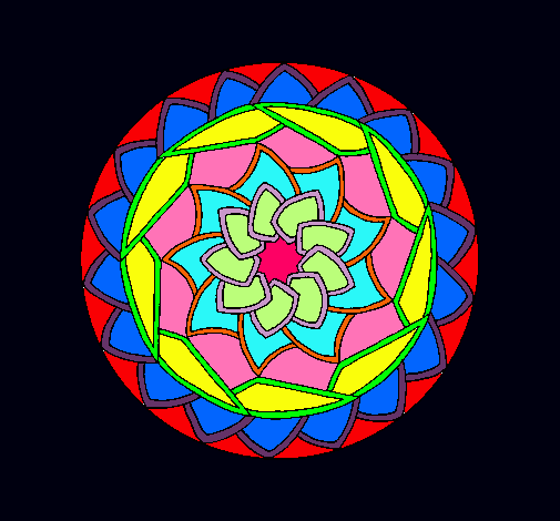 Dibujo Mandala 1 pintado por Atenisa