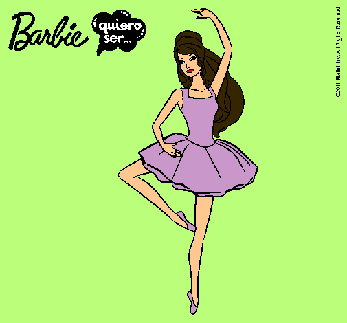 Dibujo Barbie bailarina de ballet pintado por Dilccy