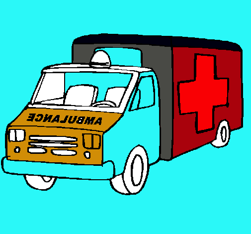 Dibujo Ambulancia pintado por Esther06