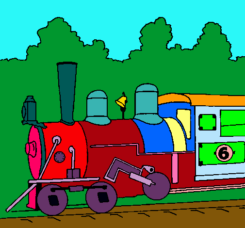 Dibujo Locomotora pintado por SEBATEAMO