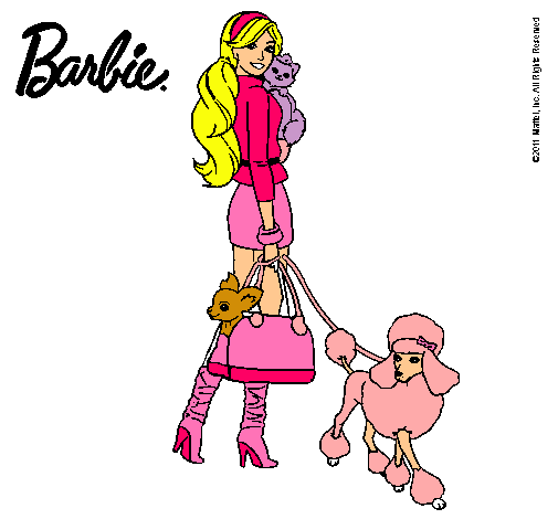 Dibujo Barbie elegante pintado por marta_