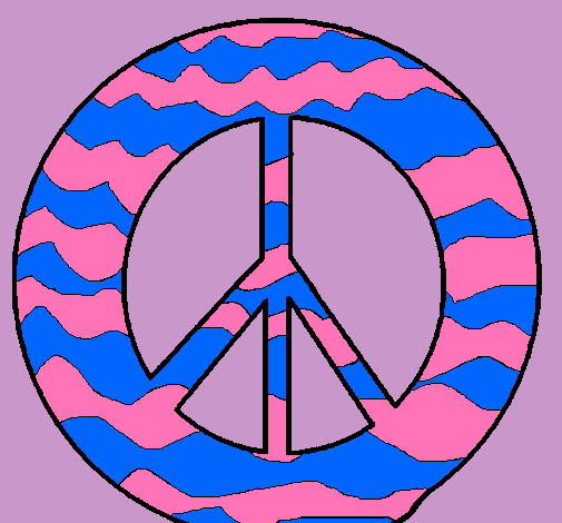 Dibujo Símbolo de la paz pintado por MeryMieres