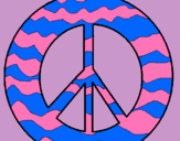 Dibujo Símbolo de la paz pintado por MeryMieres