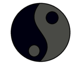 Dibujo Yin y yang pintado por nexcy