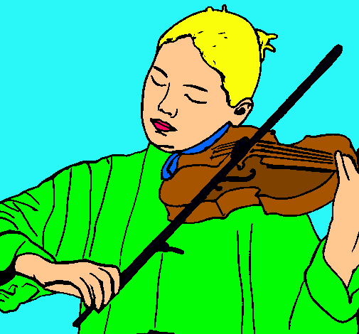 Dibujo Violinista pintado por GTAM