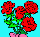 Dibujo Ramo de rosas pintado por Andhreav