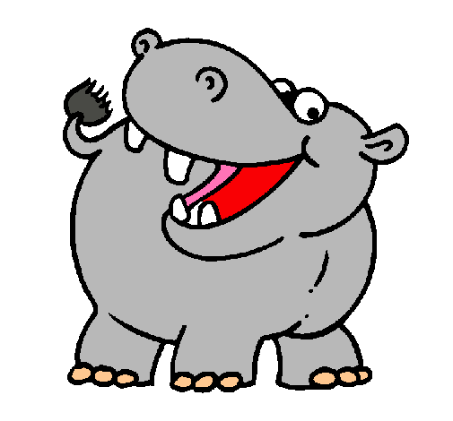 Dibujo Hipopótamo pintado por selilemo