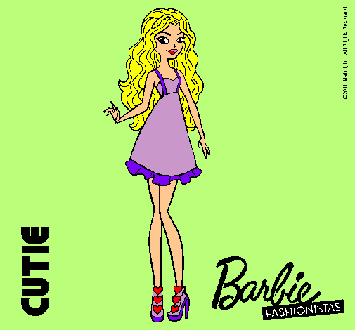 Dibujo Barbie Fashionista 3 pintado por Dilccy