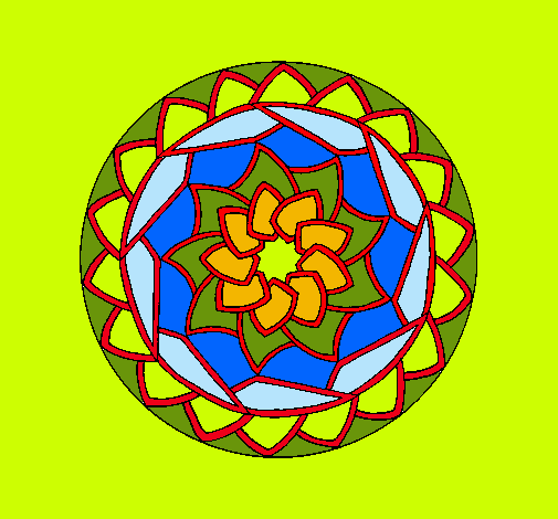 Dibujo Mandala 1 pintado por Anabeth098