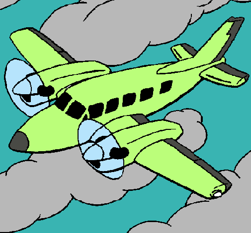 Dibujo Avioneta pintado por Dilccy