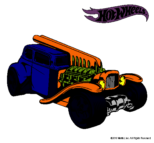 Dibujo Hot Wheels 6 pintado por LAUBEJAR