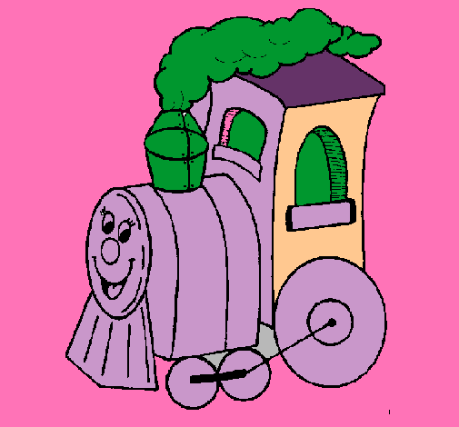 Dibujo Tren pintado por shayla