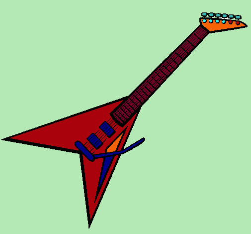 Dibujo Guitarra eléctrica II pintado por DRDR