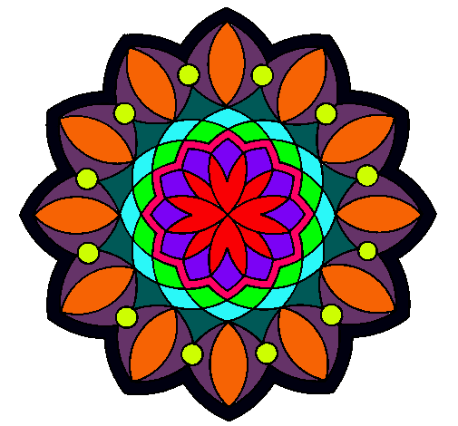 Dibujo Mandala 20 pintado por Najwa2