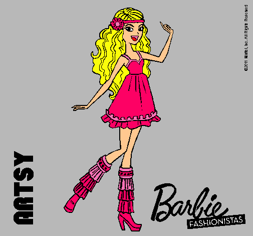 Dibujo Barbie Fashionista 1 pintado por Dilccy