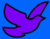 Dibujo Paloma de la paz pintado por eskarlet