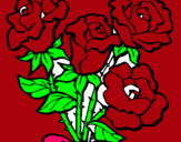 Dibujo Ramo de rosas pintado por berzoekama