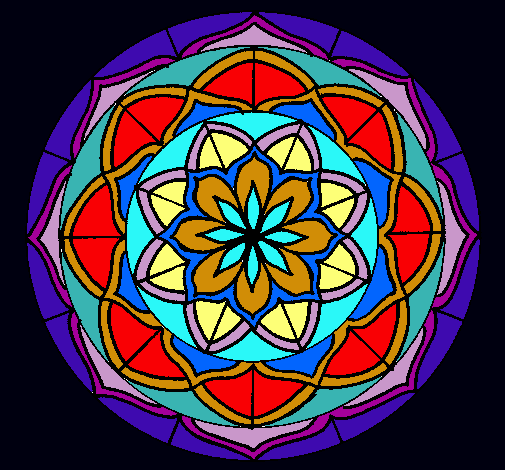 Dibujo Mandala 6 pintado por Brujitaa