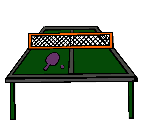 Dibujo Tenis de mesa pintado por meliverdun