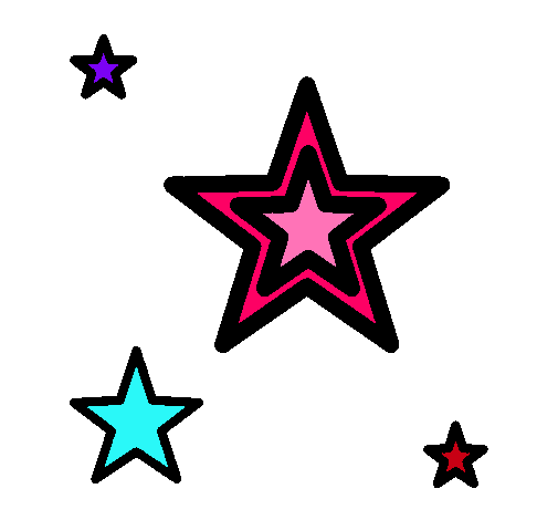 Dibujo Estrellas pintado por fabitha 