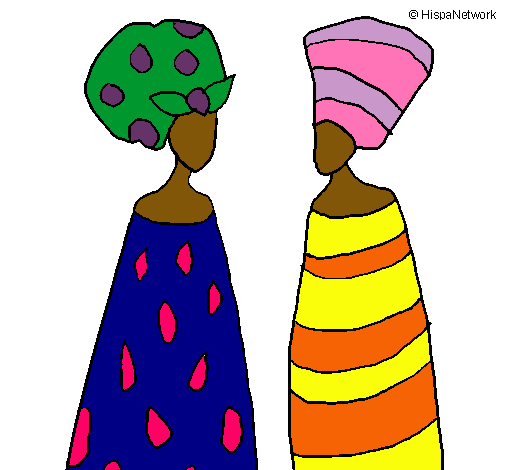 Dibujo Mujeres del Congo pintado por Anna164