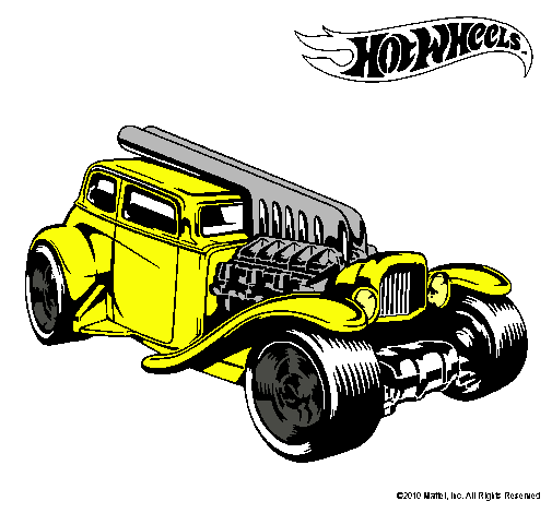 Dibujo Hot Wheels 6 pintado por cochazos