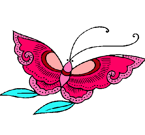 Dibujo Mariposa pintado por pari