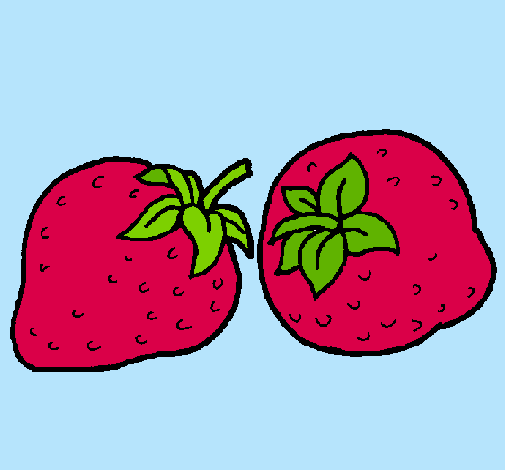 Dibujo fresas pintado por Dilccy