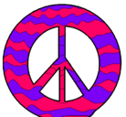 Dibujo Símbolo de la paz pintado por freeda