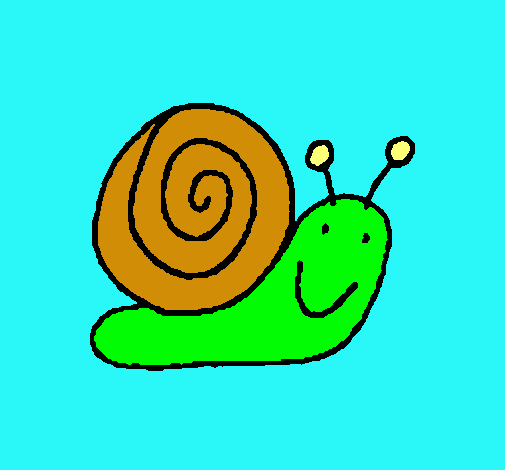 Dibujo Caracol 4 pintado por dibubar