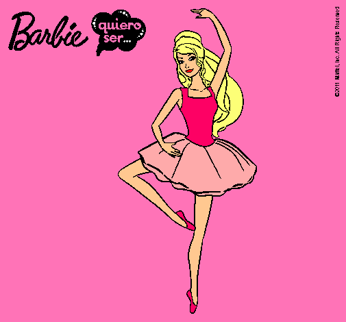 Dibujo Barbie bailarina de ballet pintado por camila1111