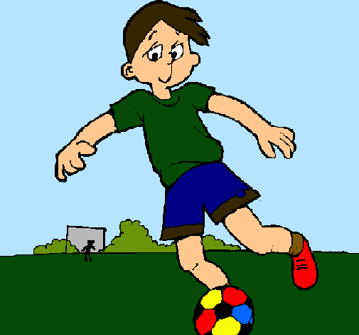 Dibujo Jugar a fútbol pintado por Cristoferv