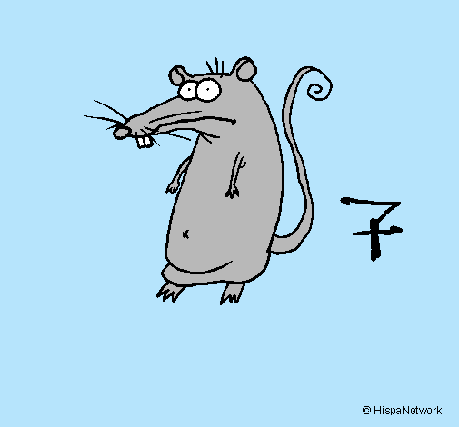 Dibujo Rata pintado por Yoovi