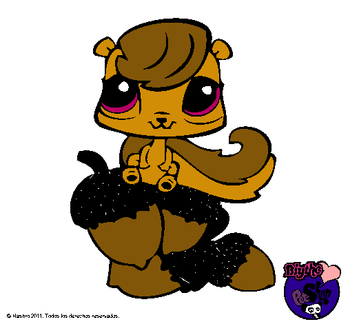 Dibujo Ardilla Littlest Pet Shop pintado por Samichan