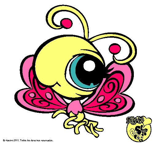 Dibujo Mariposa Littlest Pet Shop pintado por ailensita