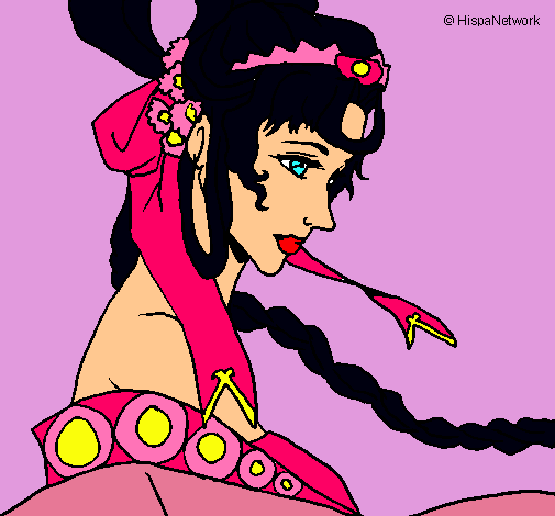 Dibujo Princesa china pintado por sakuragarz